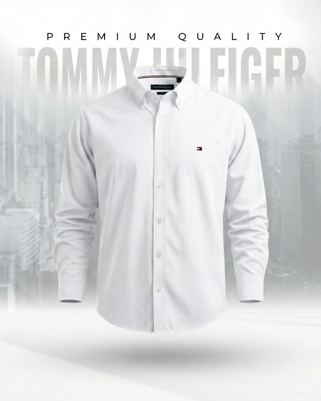 Tommy White Solid Shirt