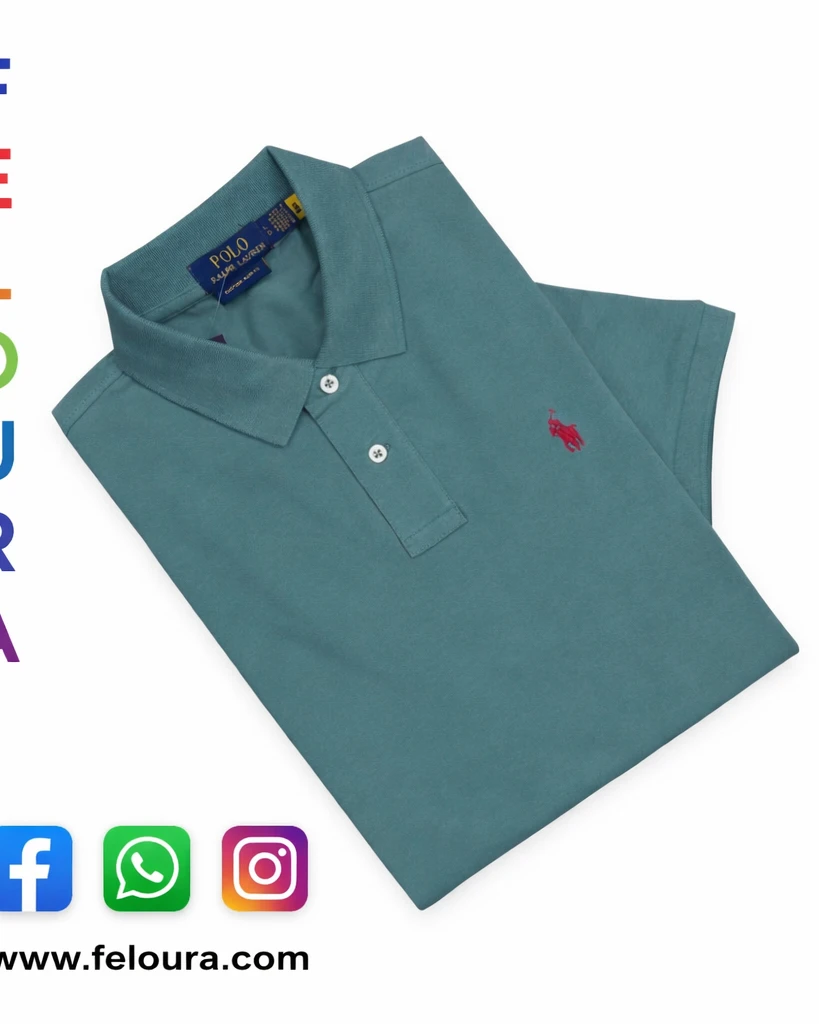 RL Ocean Blue Color POLO T-Shirt