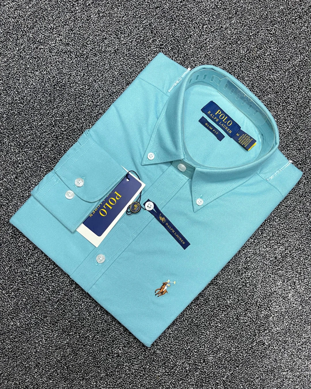 RL Sea Green Solid Shirt