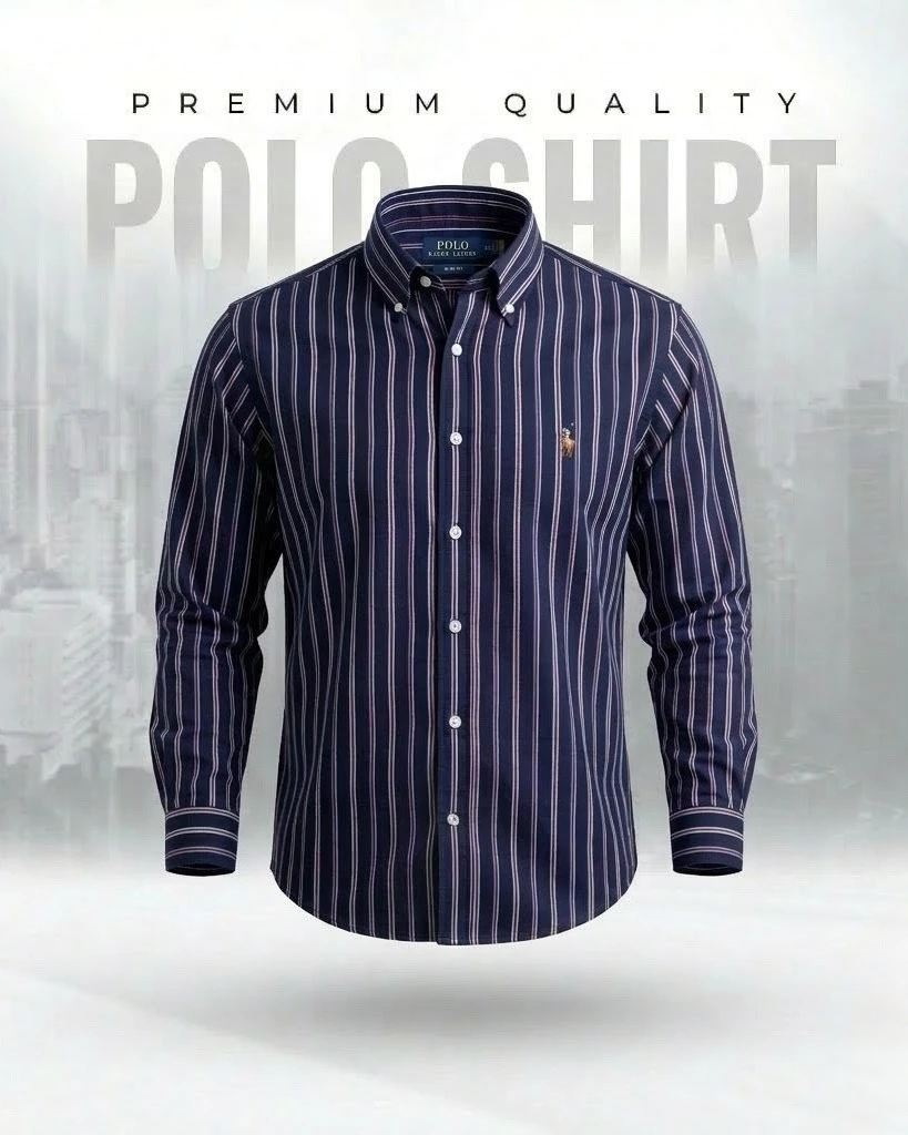 RL Navy Blue and Multi Stripe Premium Edition