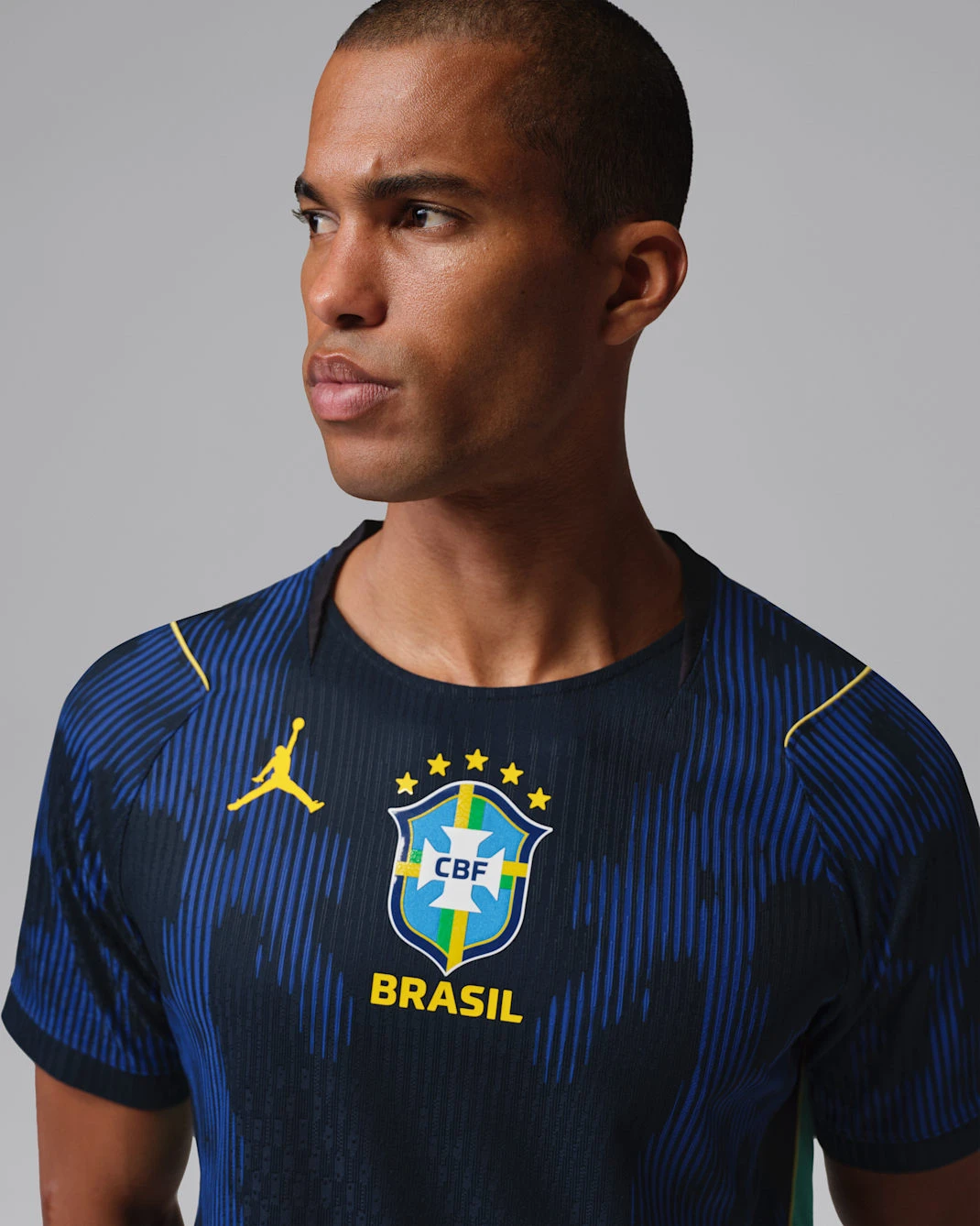 Brazil Away Authentic T-Shirt Half Sleeve Player Edition Jersey Kit 2026