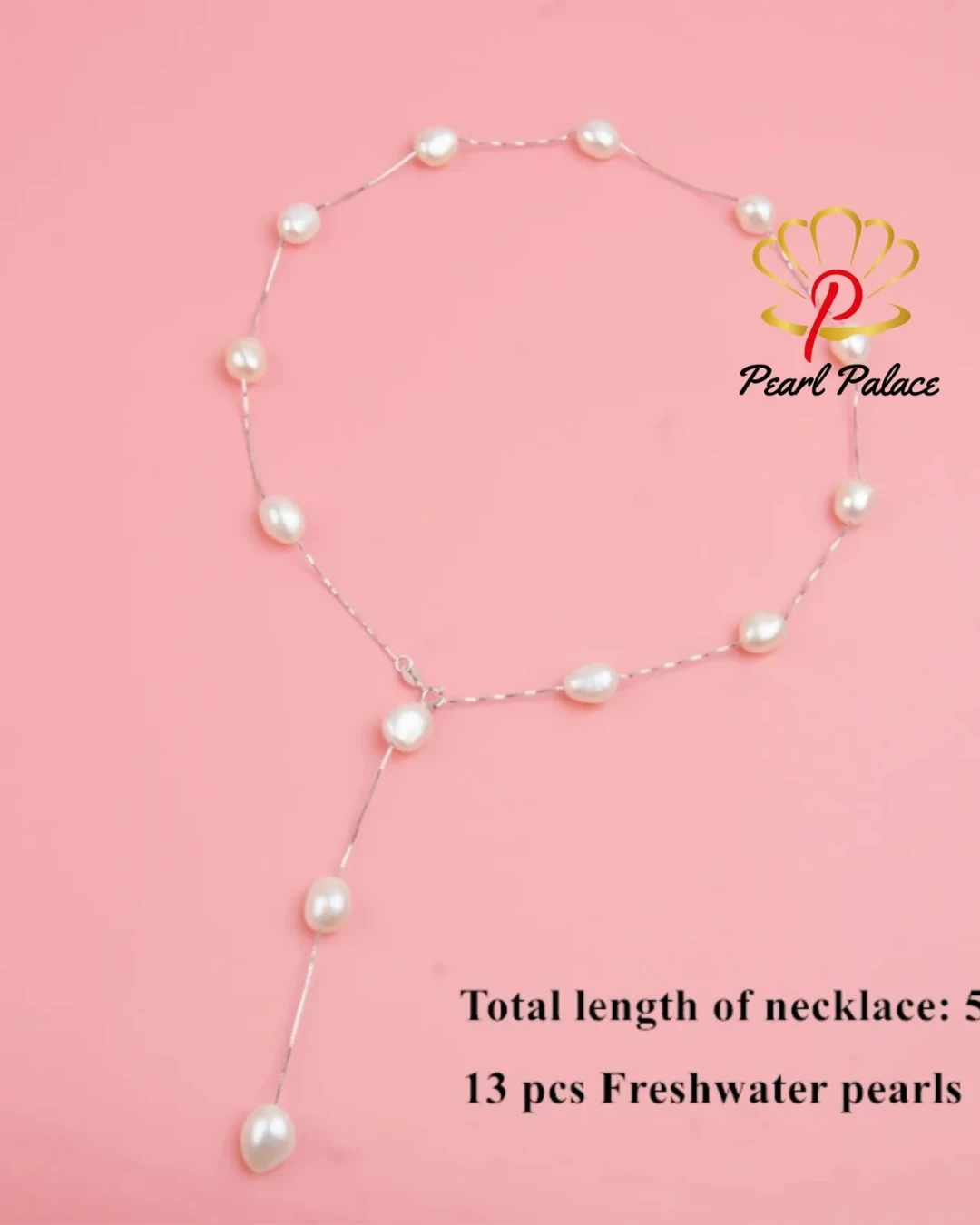 Real Pure 925 Sterling Silver Chain Pendant Necklace For Women 8-9mm White Gray Natural Freshwater Baroque Pearl Jewelry