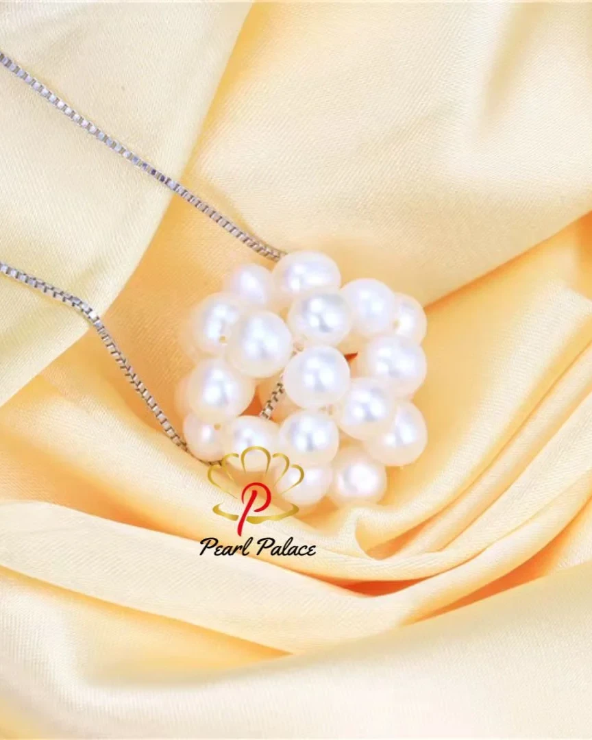 Dainashi-Handmade Natural Freshwater Mini Pearl for Women Beaded Pendant Necklace Genuine Potato Pearl Fashion Hot Sale