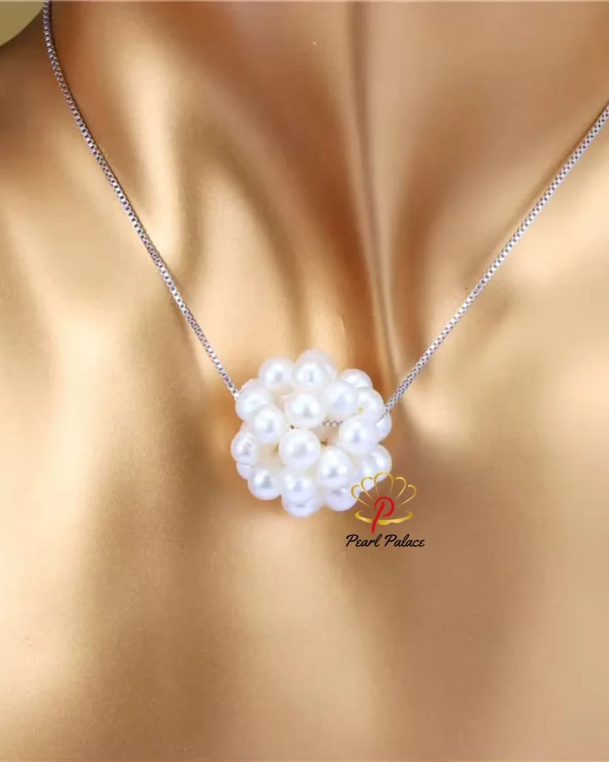 Dainashi-Handmade Natural Freshwater Mini Pearl for Women Beaded Pendant Necklace Genuine Potato Pearl Fashion Hot Sale