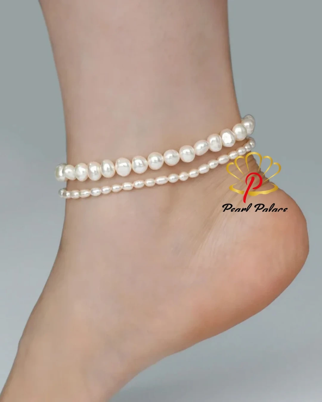 Real Natural Freshwater Pearl Anklet Fashion Lady Elasticity Chain Beach Foot Bracelet Jewelry for Women
