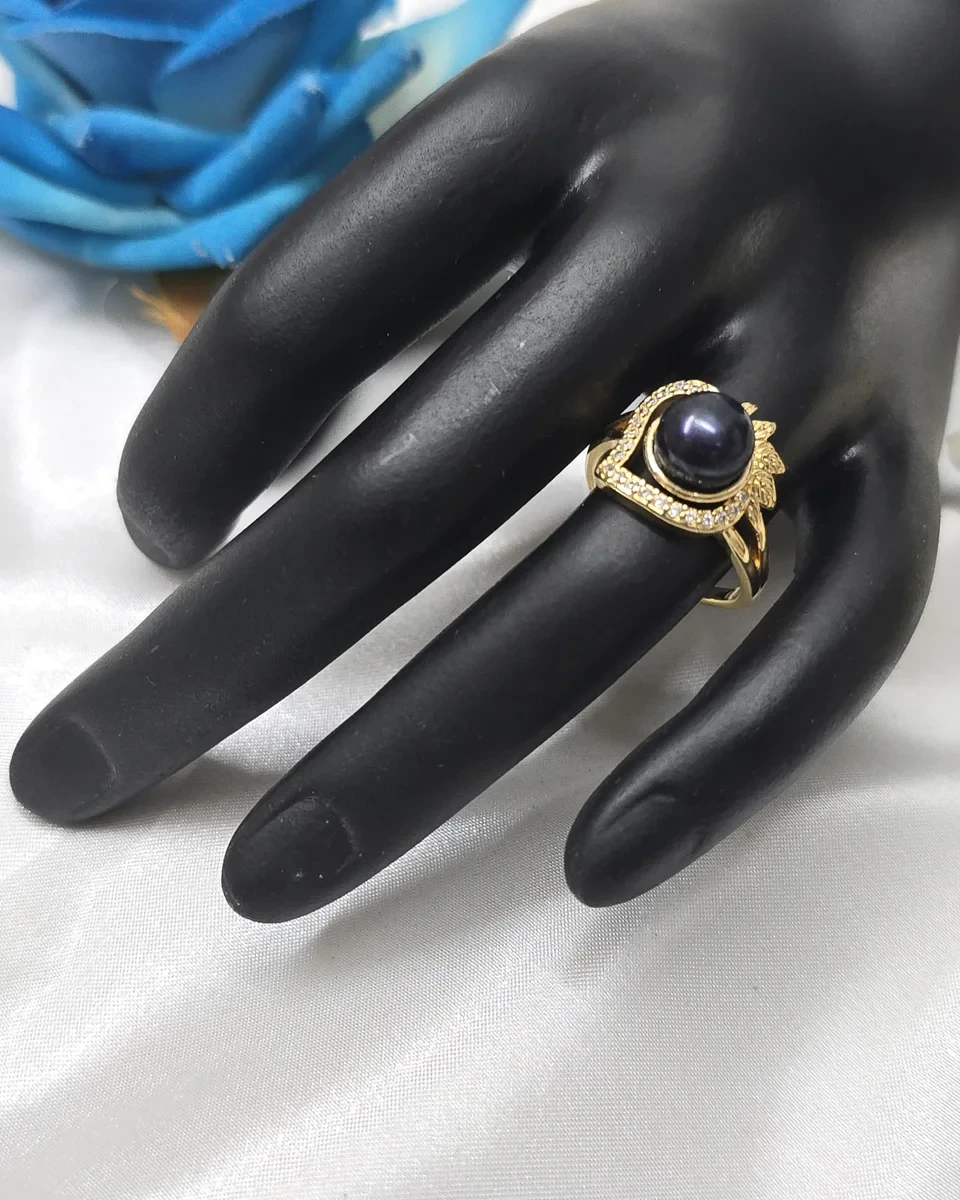 Celestial Pearl Arc ring
