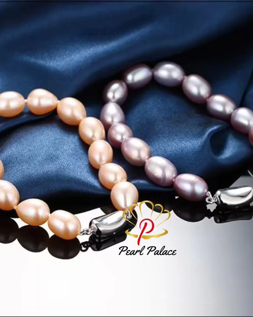 AAAA 8 9mm Natural Freshwater Drop Pearl Bracelet for Women.