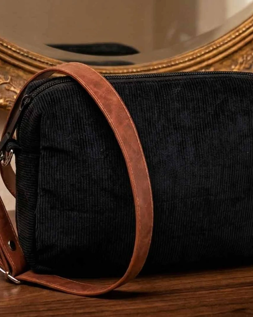 Urban Voyager Corduroy Daily Crossbody Sling Bag