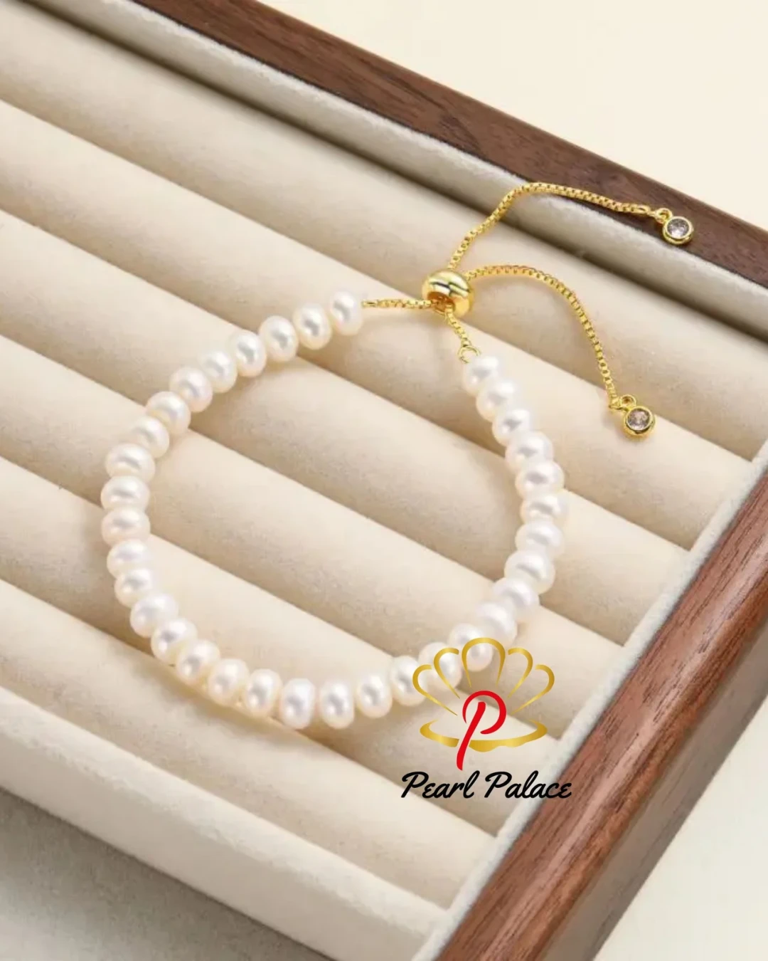 Copper Chain Natural Freshwater White Pearl Bracelet Bread Bead Trendy Simple Fine Jewelry For Women