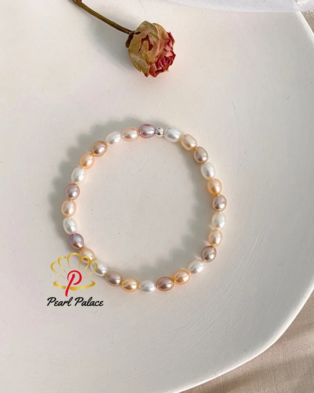 Natural Freshwater Pearl Elastic Bracelet for Women Gifts Jewelry