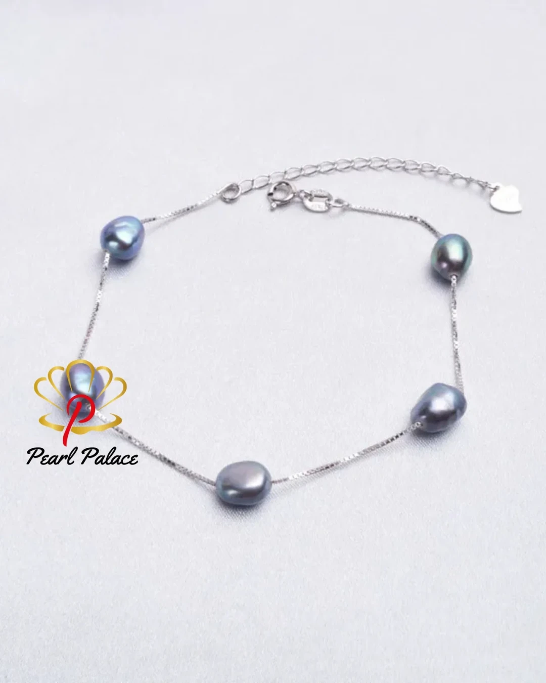 Genuine 925 Sterling Silver Natural Baroque Pearl Bracelet Fashion 6-7mm Freshwater pearl Jewelry For Women