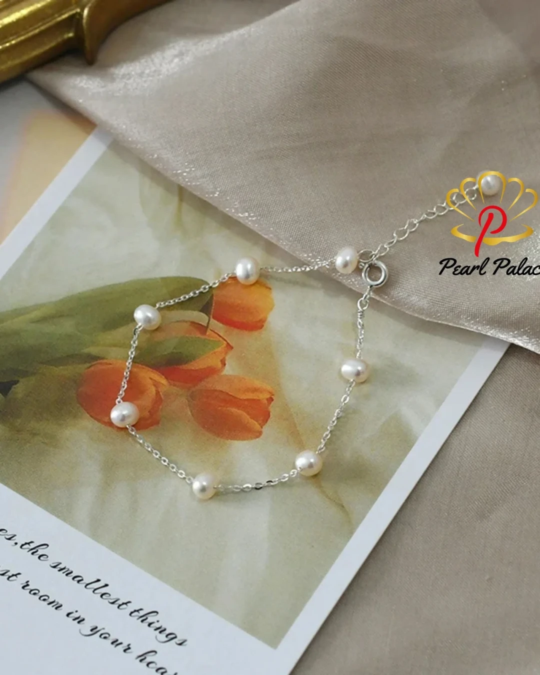 4-5mm Mini Natural Freshwater Pearl Bracelet 925 Sterling Silver Chain Jewelry Gift for Women