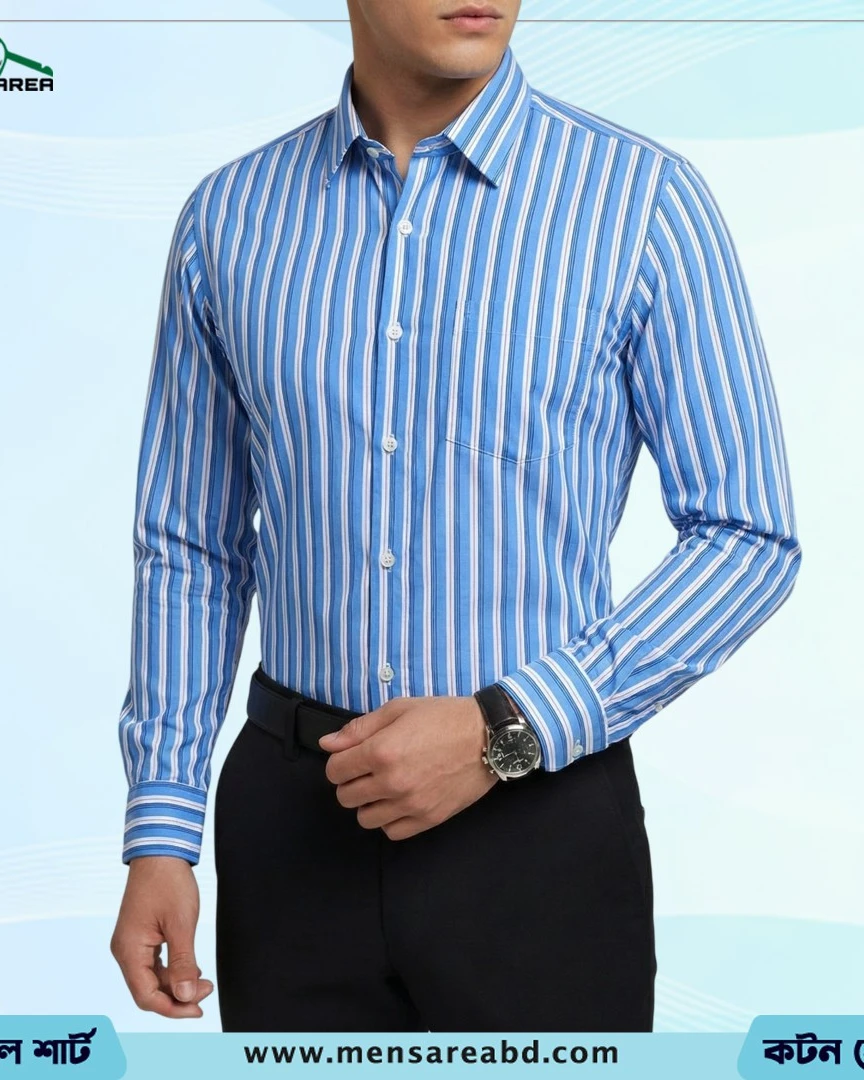 Cotton Stripe Shirt - 1409
