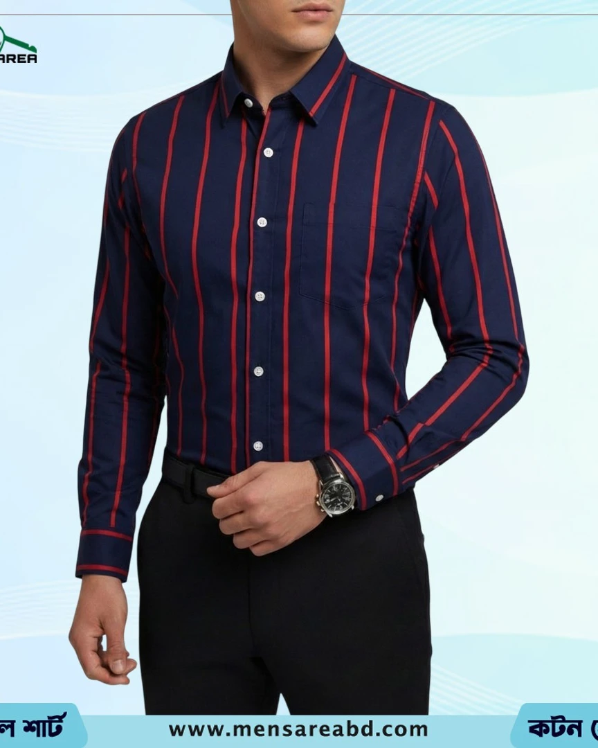 Cotton Stripe Shirt - 1406