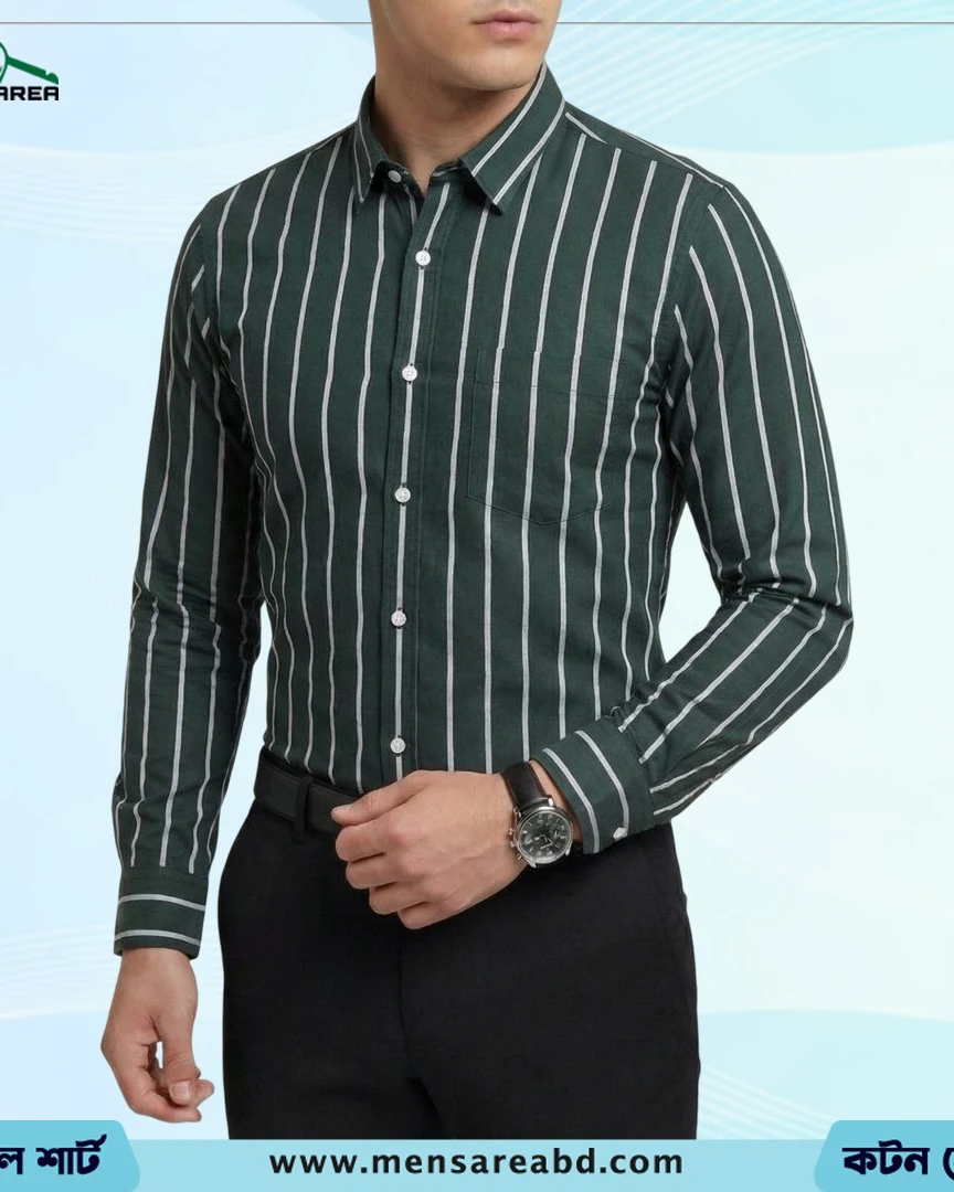 Cotton Stripe Shirt - 1402