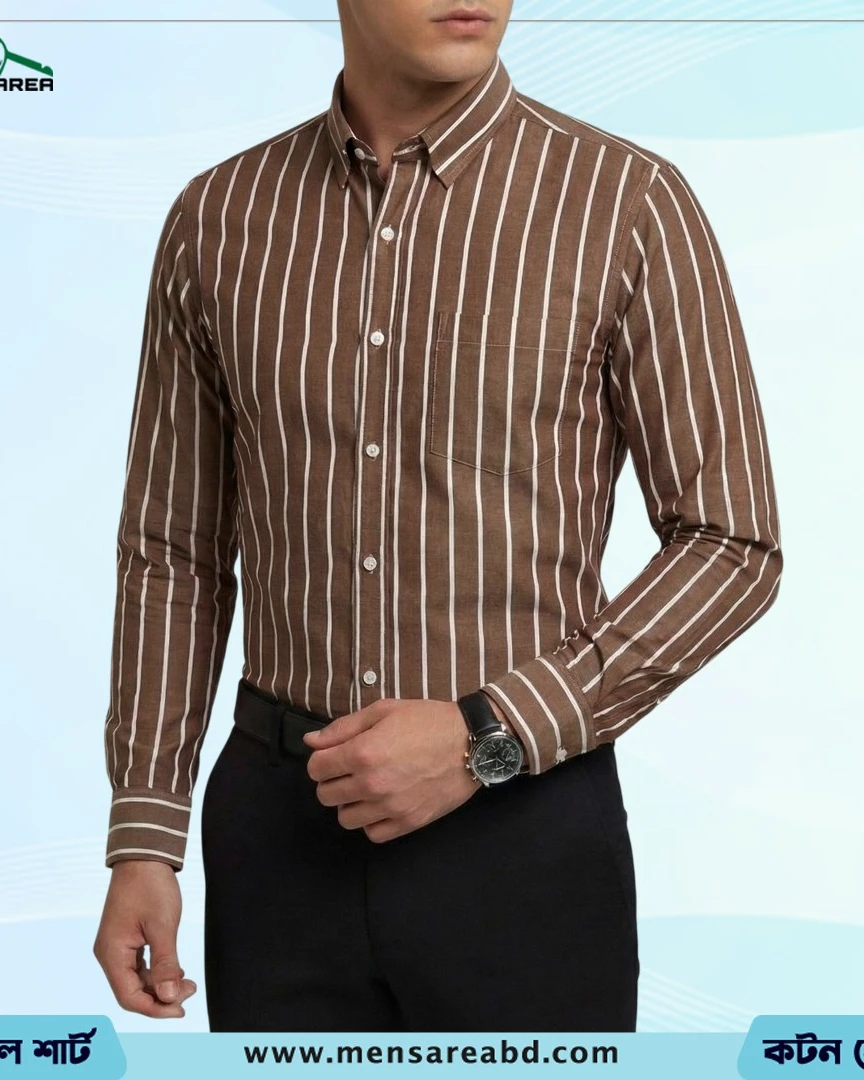 Cotton Stripe Shirt - 1401