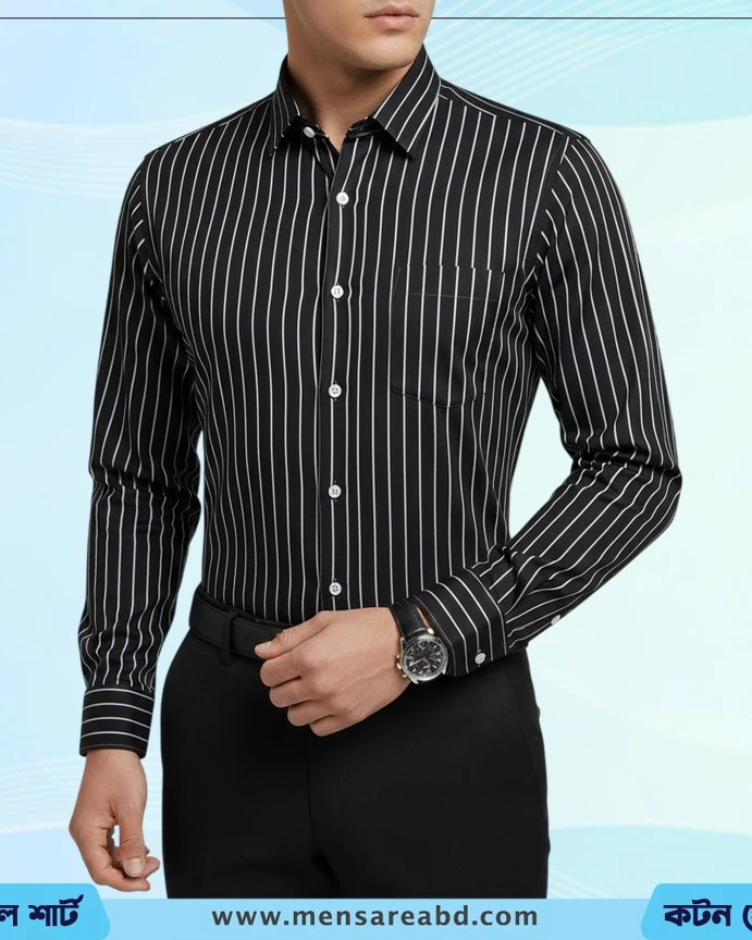 Cotton Stripe Shirt - 1400