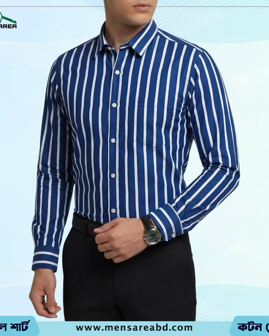 Cotton Stripe Shirt - 1396