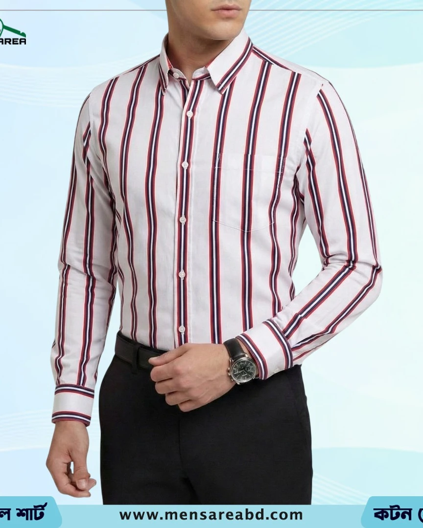 Cotton Stripe Shirt - 1067