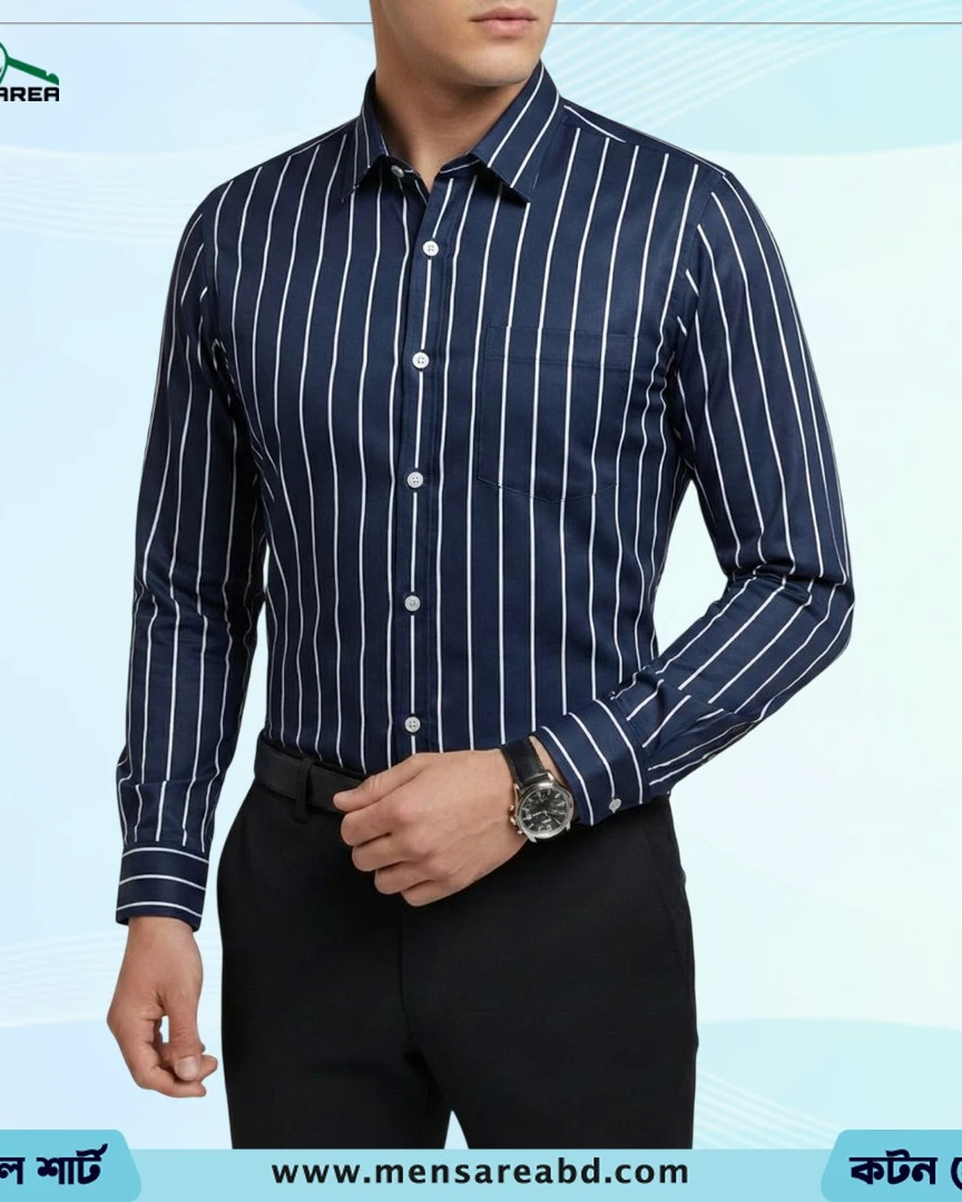 Cotton Stripe Shirt - 1066