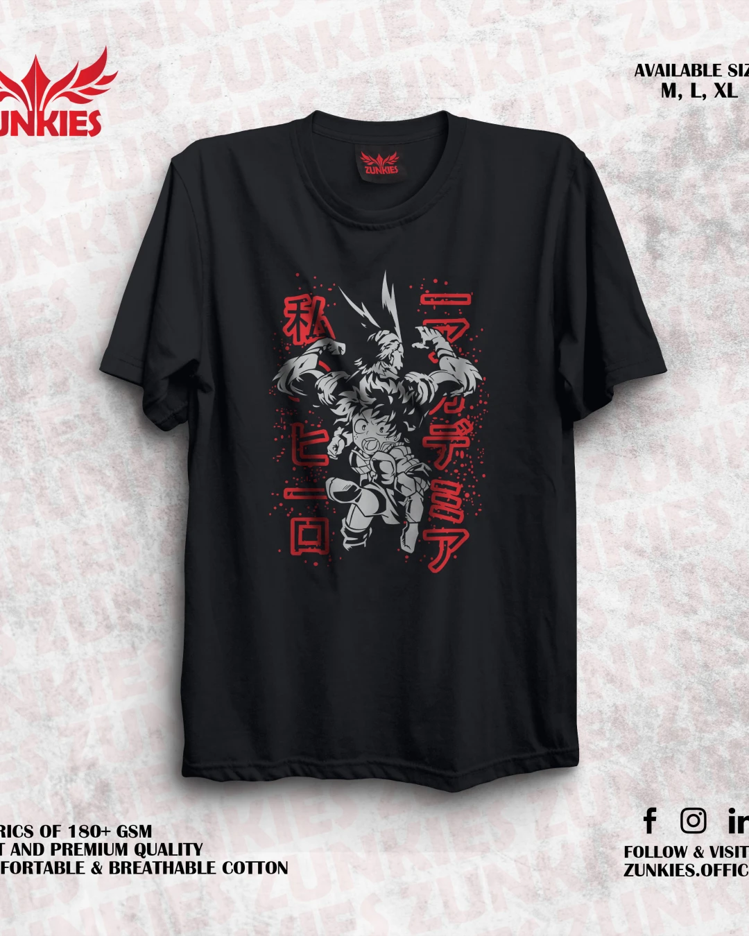 My Hero Academia - Zunkies Oversized Drop Shoulder T-shirt