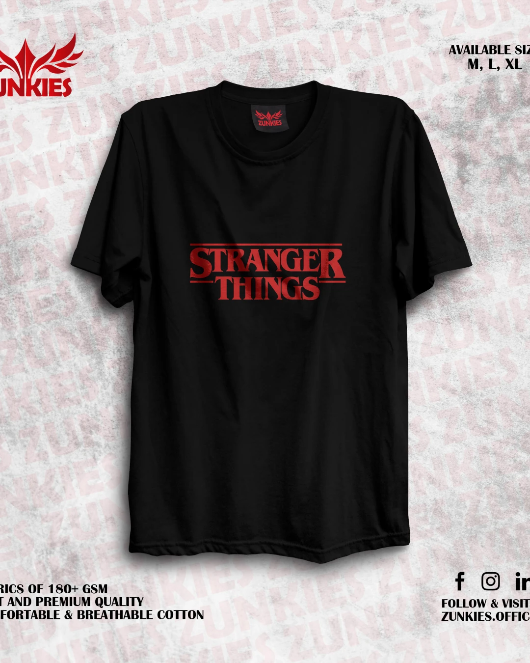 Stranger Things - Zunkies Oversized Drop Shoulder T-shirt-7