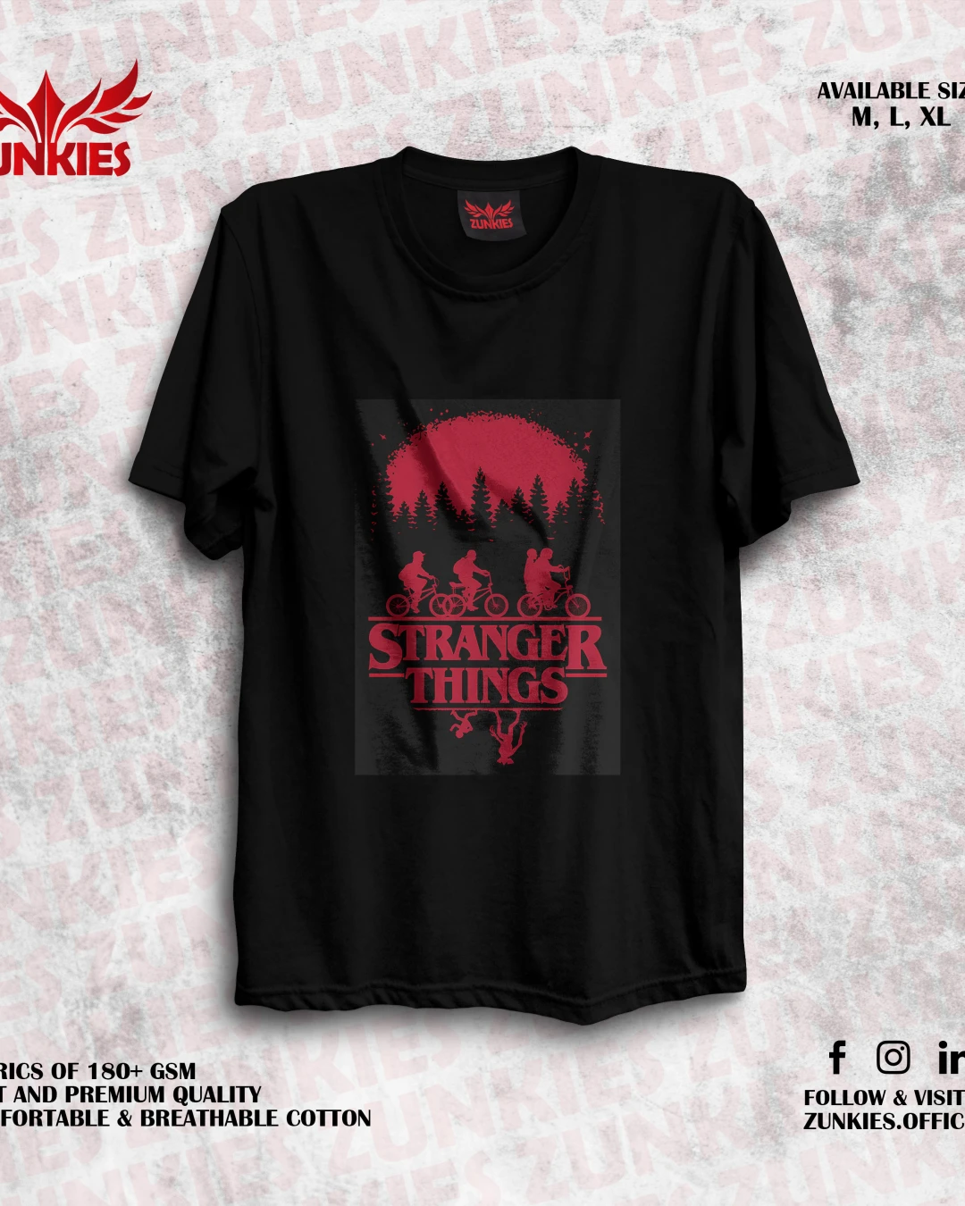 Stranger Things - Zunkies Oversized Drop Shoulder T-shirt-8