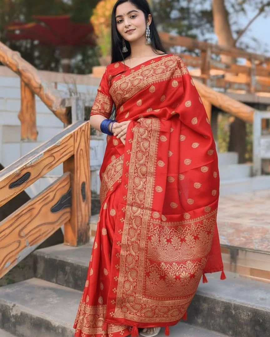 Scarlet Heritage Banarasi Saree