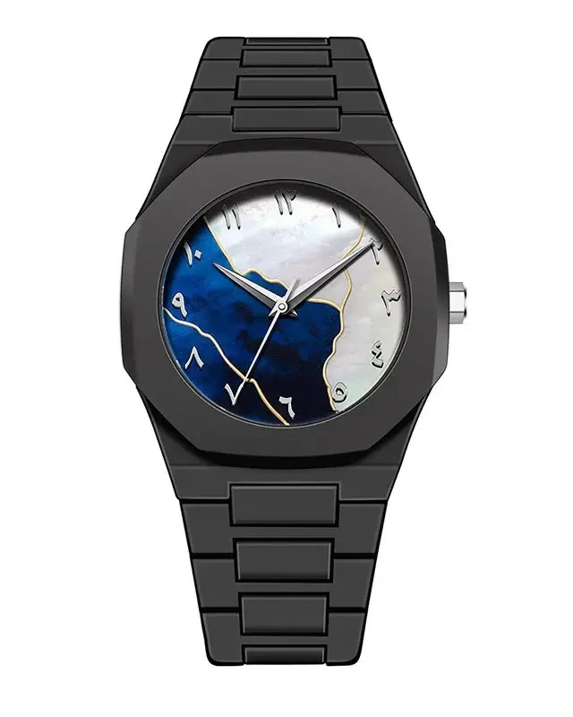 Arabic Zenith Poly-Fiber – Ultra-Light Stealth Black Arabic Numeral Watch