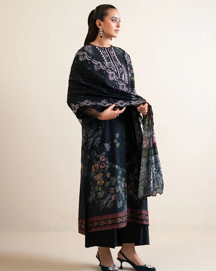 Pakistani Hania by Binaas Unstitched – Emerald Meadow Glow
