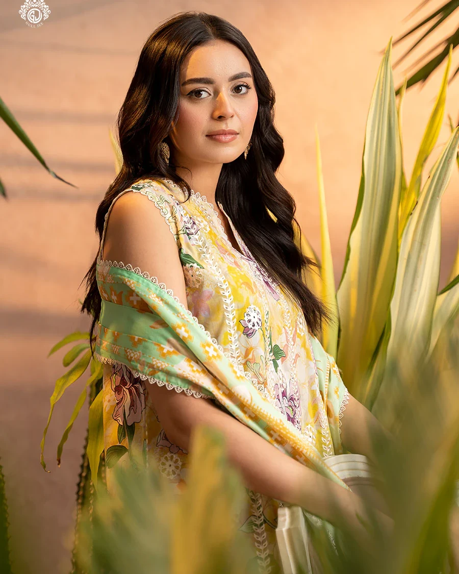 Pakistani Gullbano by Gull Jee Unstitched – Mint Verdant Bloom