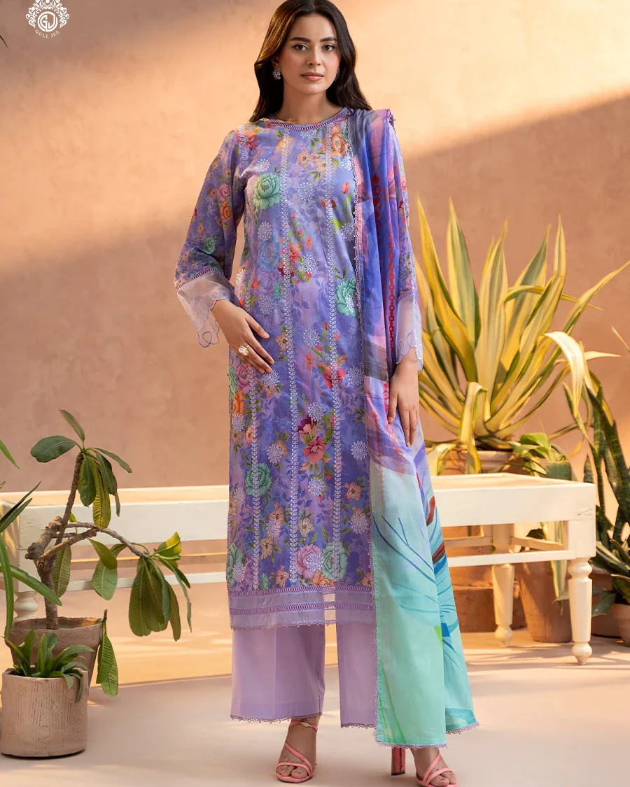 Pakistani Gullbano by Gull Jee Unstitched – Lavender Lilac Dream