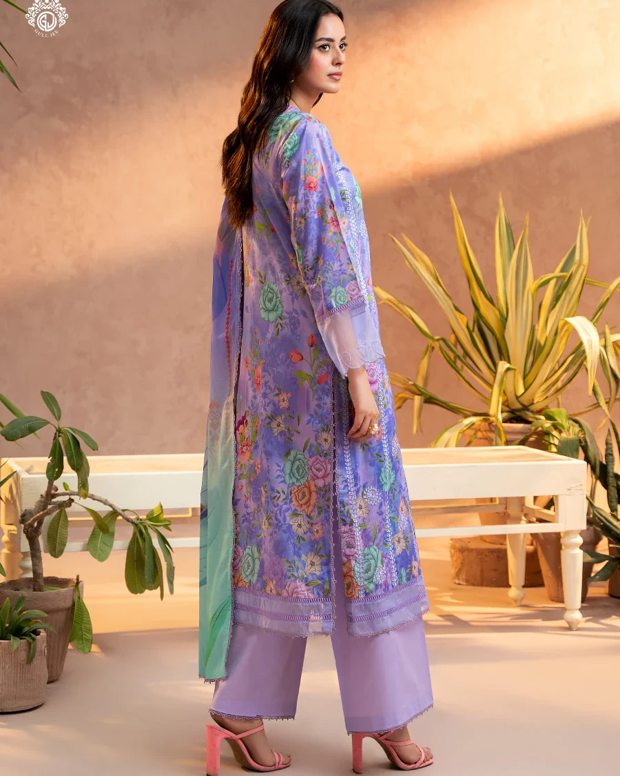 Pakistani Gullbano by Gull Jee Unstitched – Lavender Lilac Dream