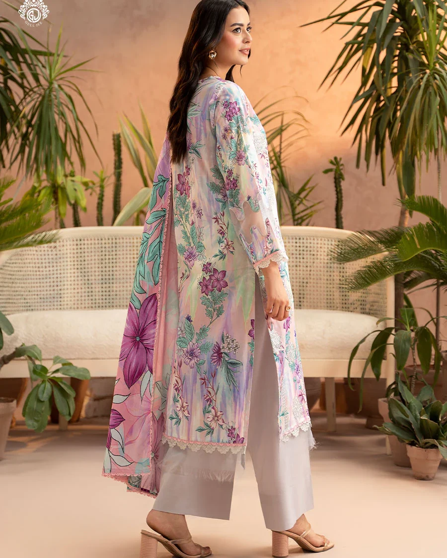 Pakistani Gullbano by Gull Jee Unstitched – Pastel Orchid Breeze