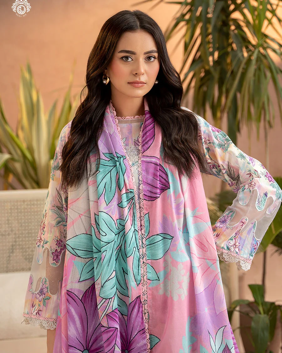 Pakistani Gullbano by Gull Jee Unstitched – Pastel Orchid Breeze