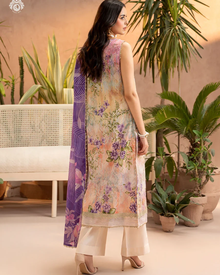 Pakistani Gullbano by Gull Jee Unstitched – Sunset Violet Bloom