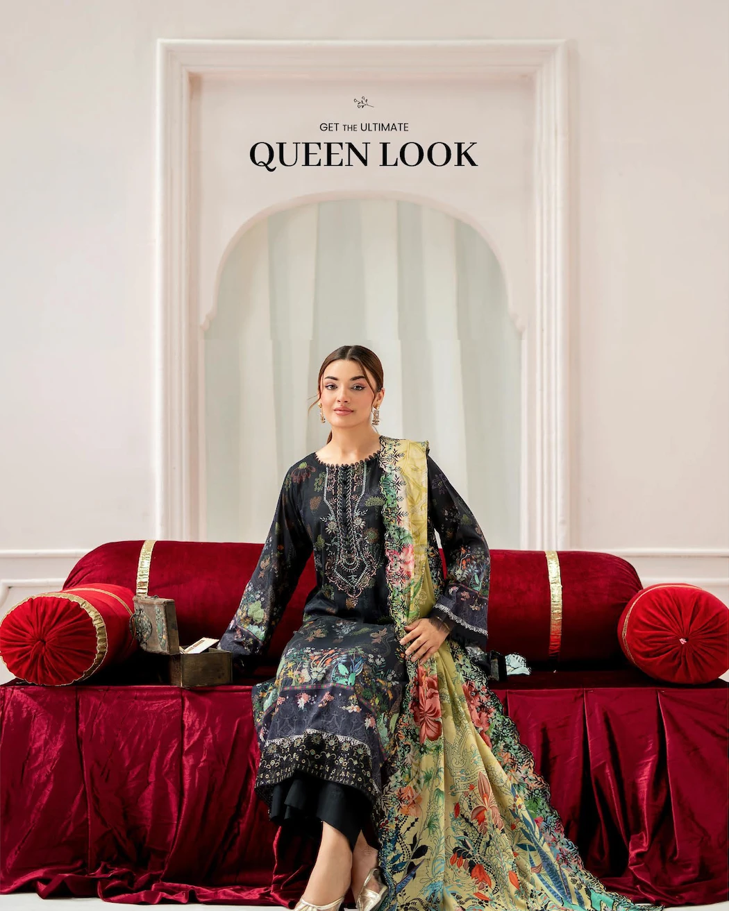 Pakistani Mahajal Vol. 16 by Gull Jee Unstitched – Midnight Garden Ring Edition