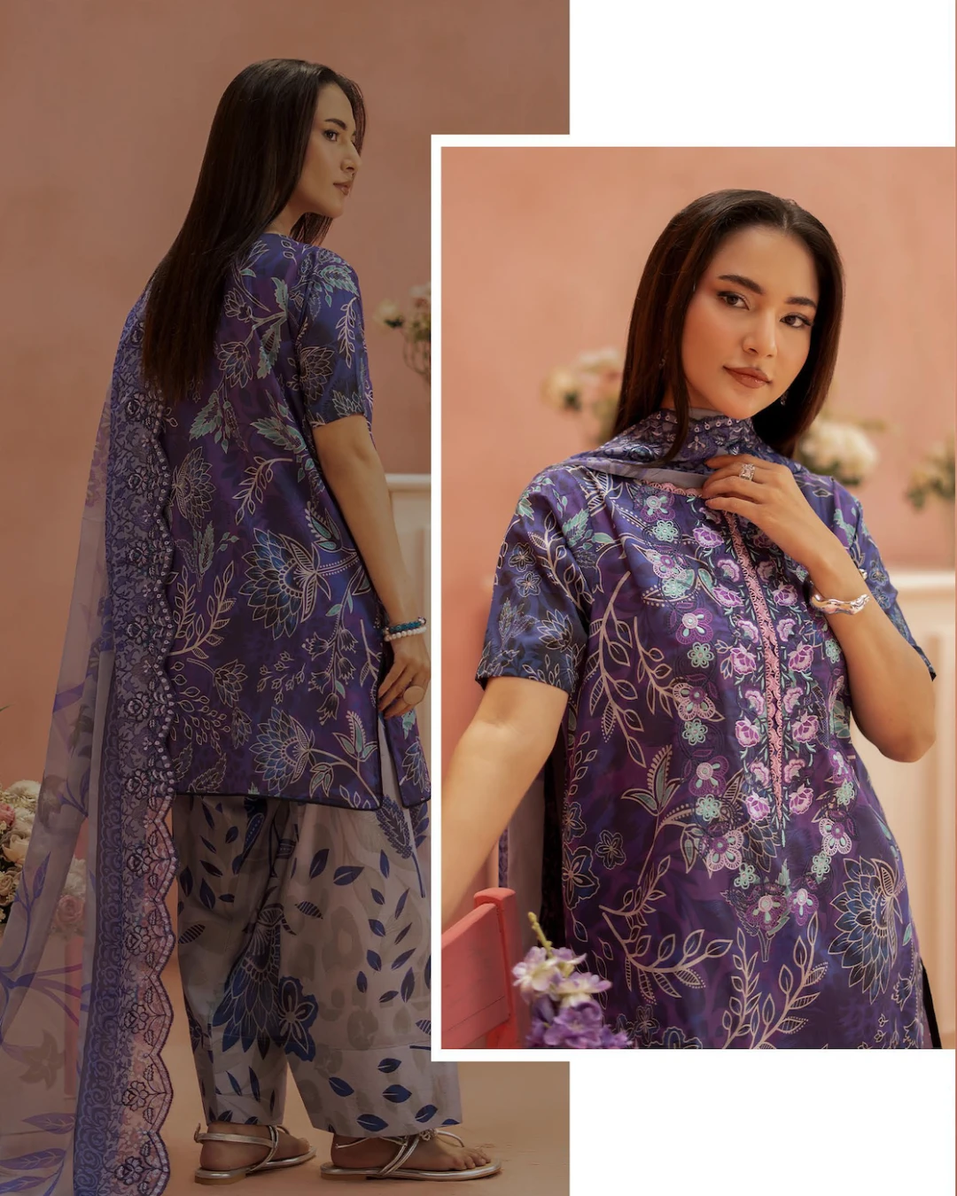 Pakistani Ziva by Gull Jee Unstitched – Midnight Slate Edition