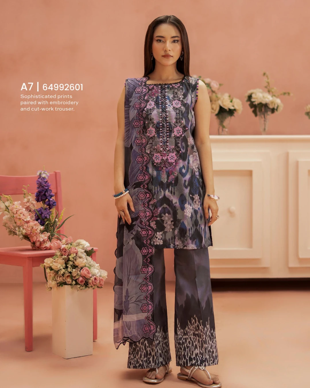 Pakistani Ziva by Gull Jee Unstitched – Obsidian Orchid Edition