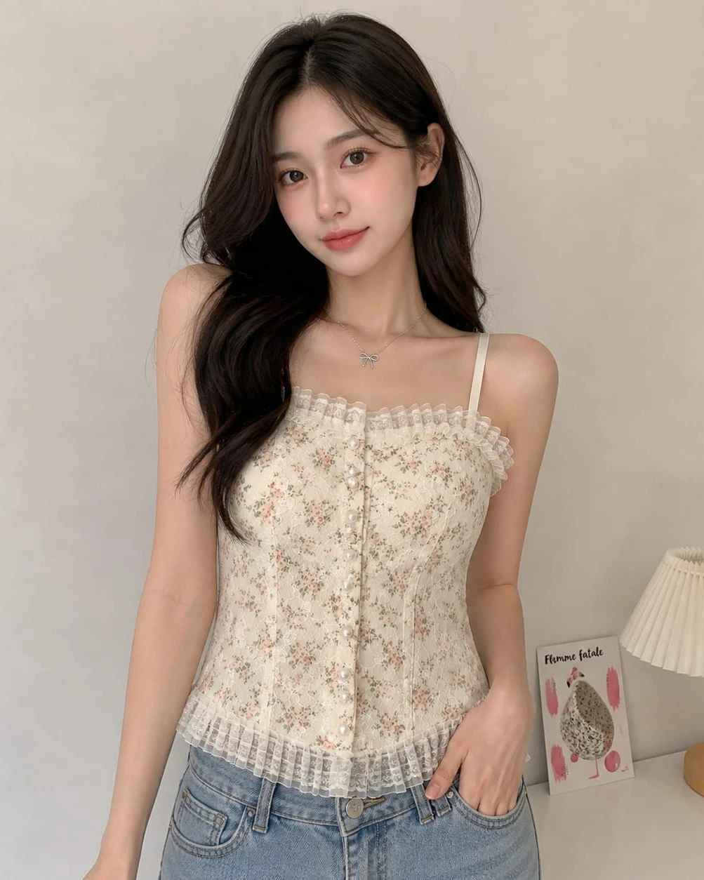 Seraphina Floral Lace Corset Top