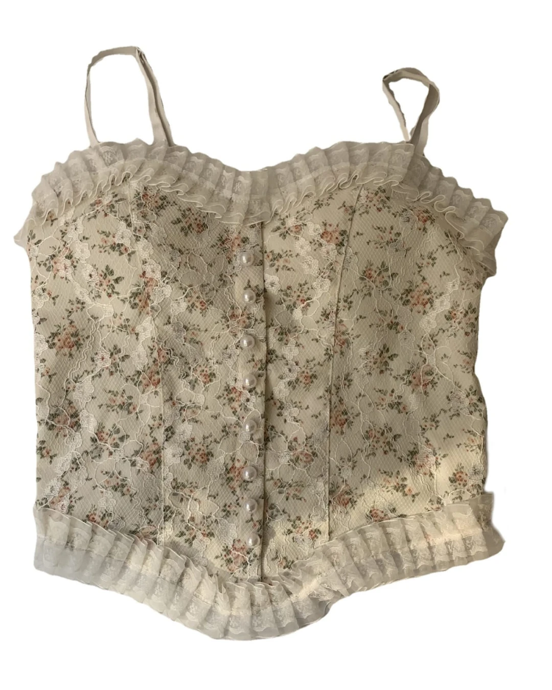 Seraphina Floral Lace Corset Top