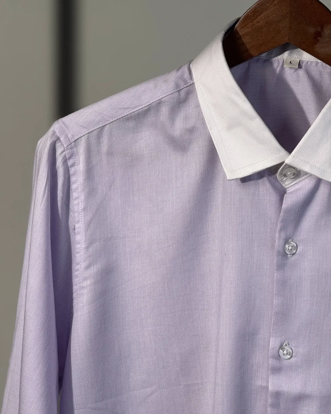 Executive Premium Cotton Blend Shirt - Lavender Purple