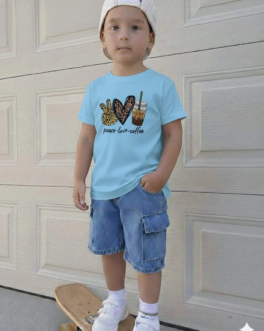Premium Quality Denim Pants and T-Shirt Set for Kids-1066