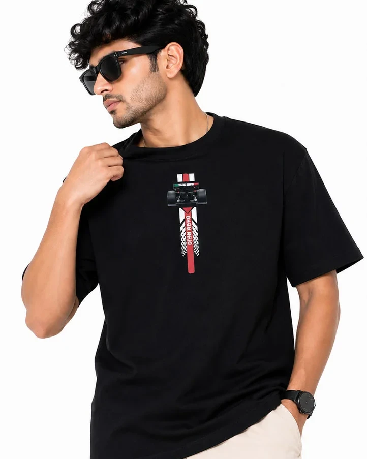 Racing Mindset — Designer Dual Print Drop Shoulder Tee