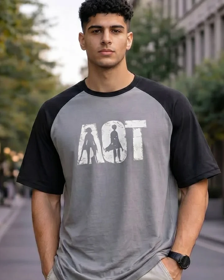 AOT Minimal Raglan Style T-Shirt