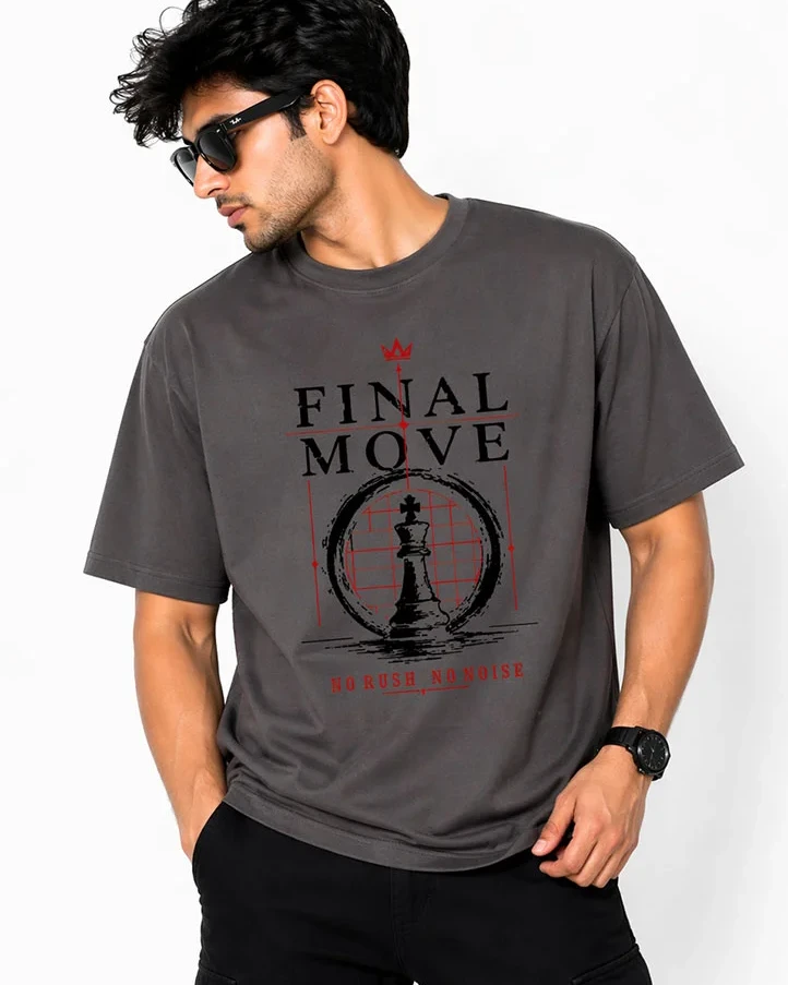 Final Move Strategy Drop Shoulder T-Shirt