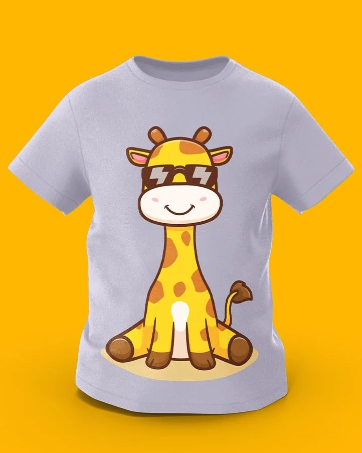 GoofyGiraffe “Cool Giraffe” Sunglasses Style Kids TEE