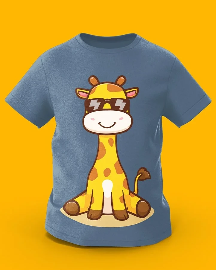 GoofyGiraffe “Cool Giraffe” Sunglasses Style Kids TEE