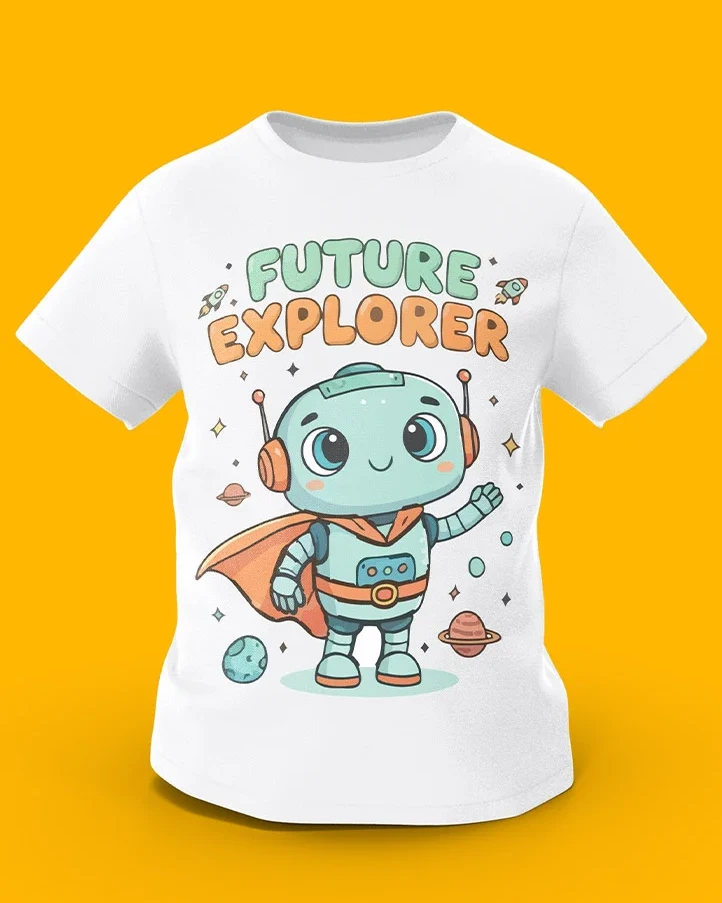 GoofyGiraffe “Galactic Robot” Future Explorer Kids TEE