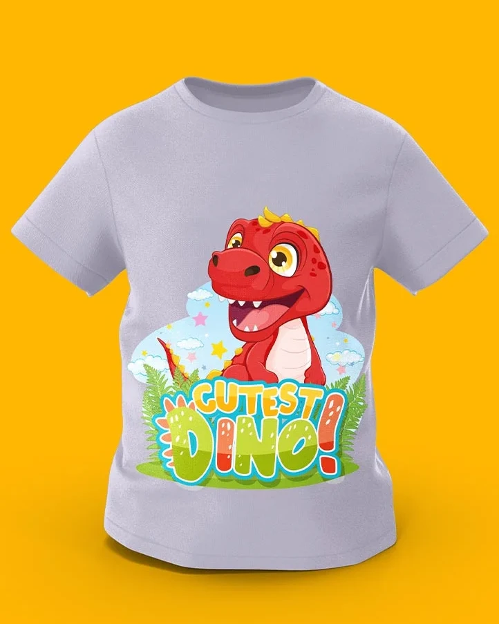 GoofyGiraffe “Roaring Dino” Prehistoric Jungle Kids TEE